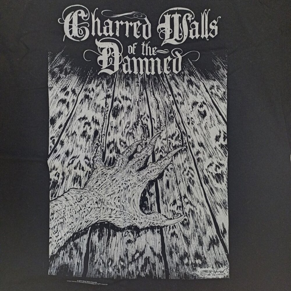 Charred Walls Of The Damned Claw Adult Medium Shirt EUC 2010 Dated hardcore